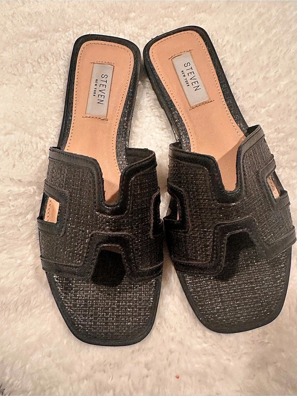 Steven New York Black Mules US 7 Like New